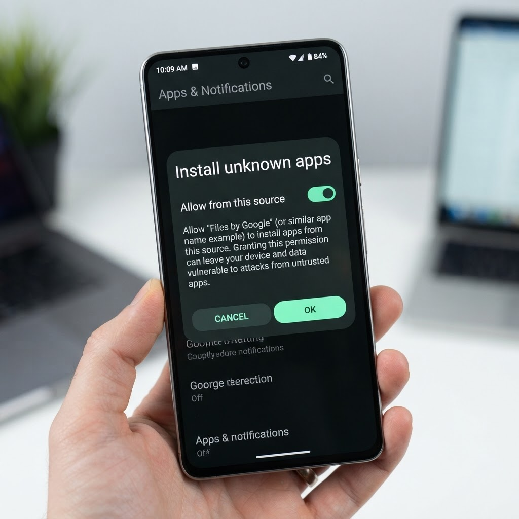 Разрешение установки из неизвестных источников в настройках Android